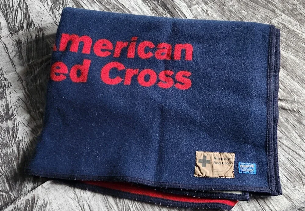 9/11 Pendleton Woolen Mills Commemorative Rare Lmtd Edition Red Cross Blanket